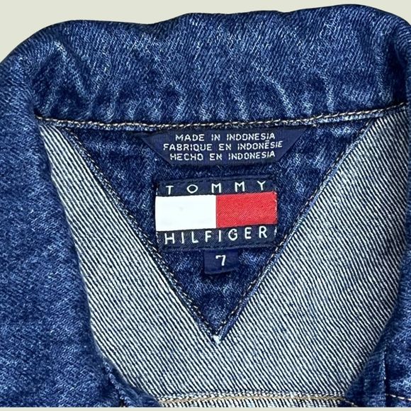 Vintage Tommy Hilfiger Girl's Jean Jacket Size 7 - Picture 6 of 13